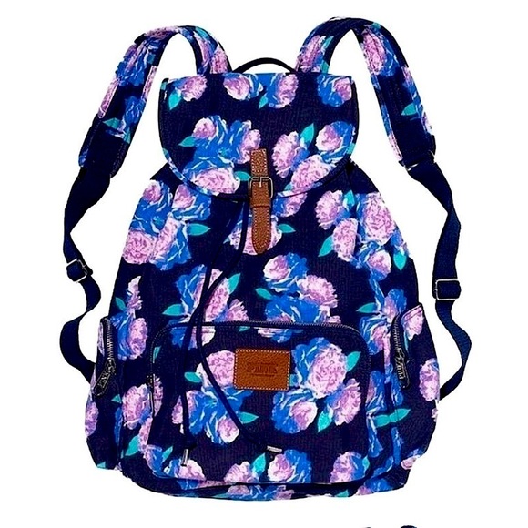 PINK Victoria's Secret Handbags - NWT PINK Victoria’s Secret Navy/Floral Backpack